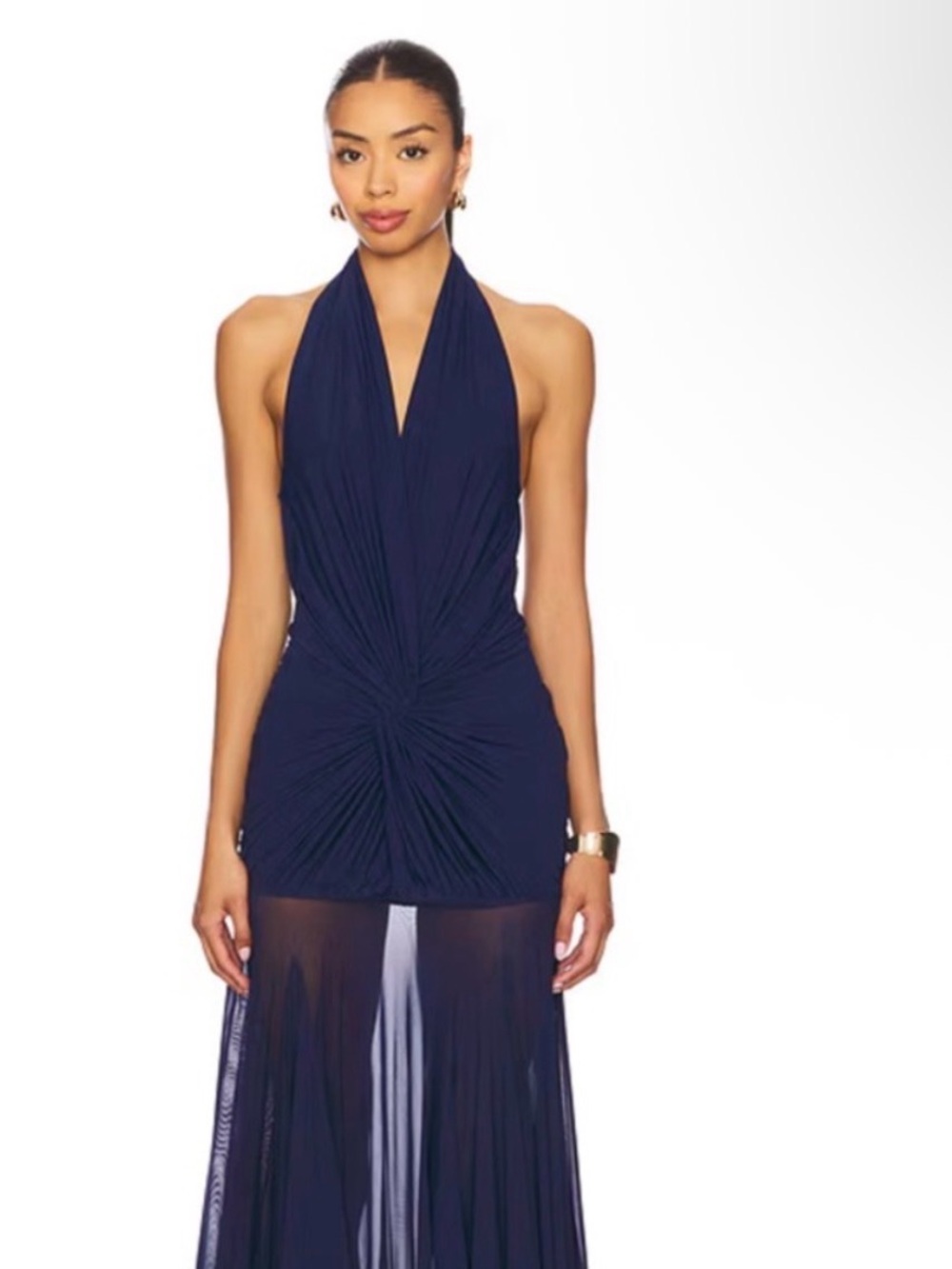 DEME by Gabriella Chloe Gown in Navy Blue size SMALL NWT
